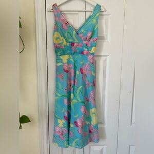 Lilly Pulitzer Vintage Silk Blend with Silk Lining PROJECT dress Size 2